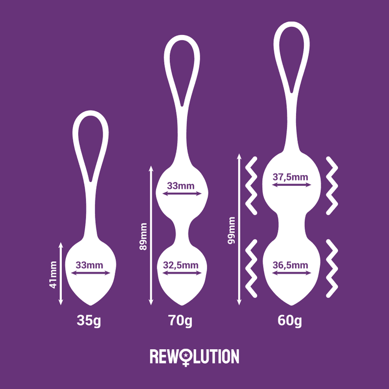 REWOLUTION - REWOBEADS VIBRATING BALLS REMOTE CONTROL WITH WATCHME TECHNOLOGY 3