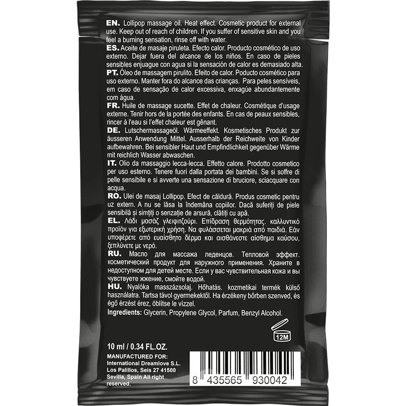 COQUETTE CHIC DESIRE - POCKET LOLLIPOP KISSABLE MASSAGE OIL HEATING SENSATION 10 ML 2