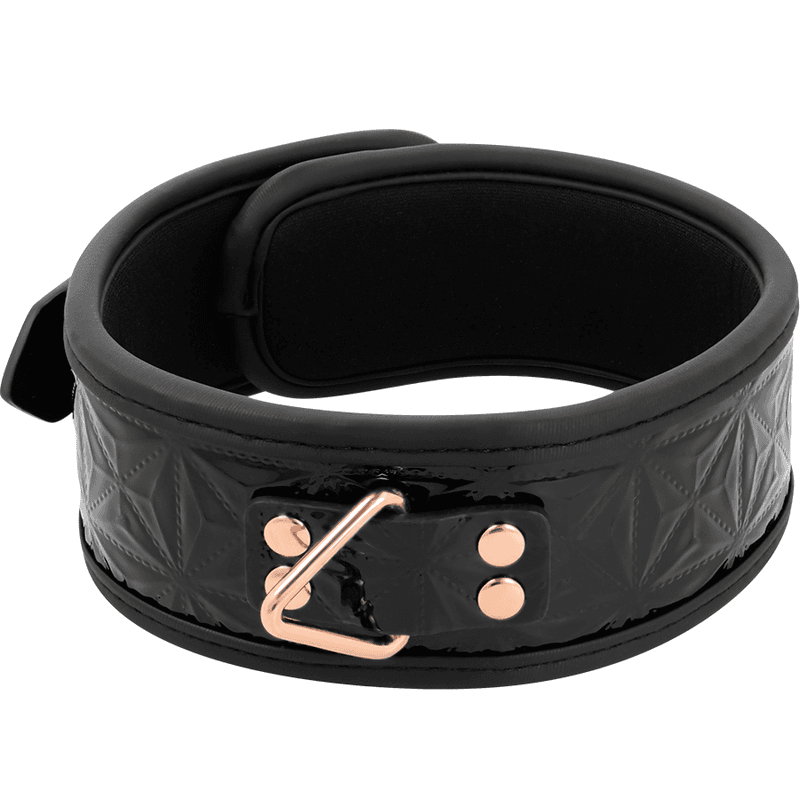 BEGME - BLACK EDITION PREMIUM VEGAN LEATHER COLLAR WITH NEOPRENE LINING 5