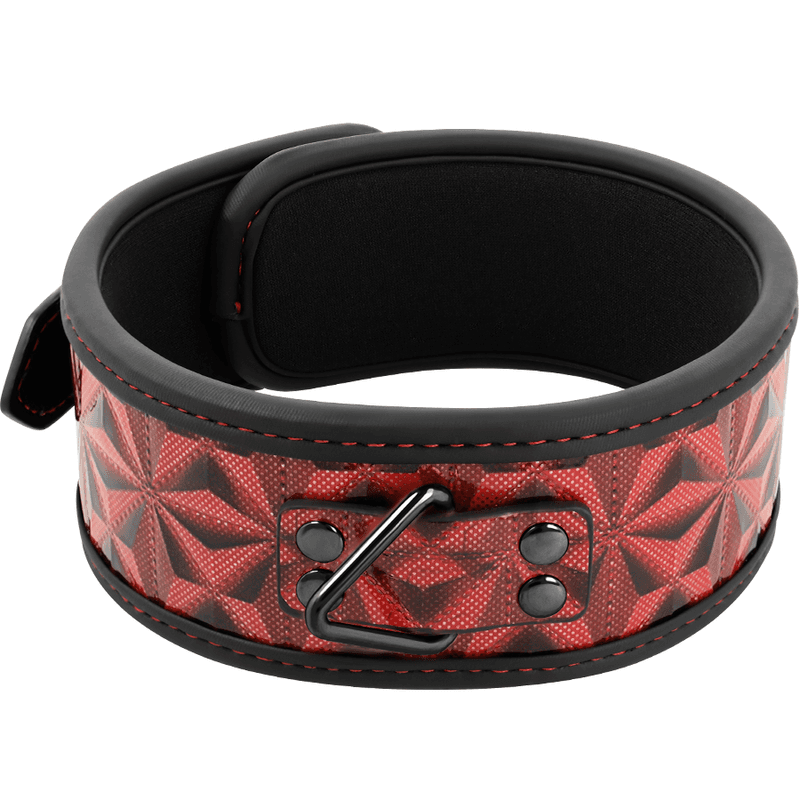 BEGME - RED EDITION PREMIUM VEGAN LEATHER COLLAR WITH NEOPRENE LINING 5