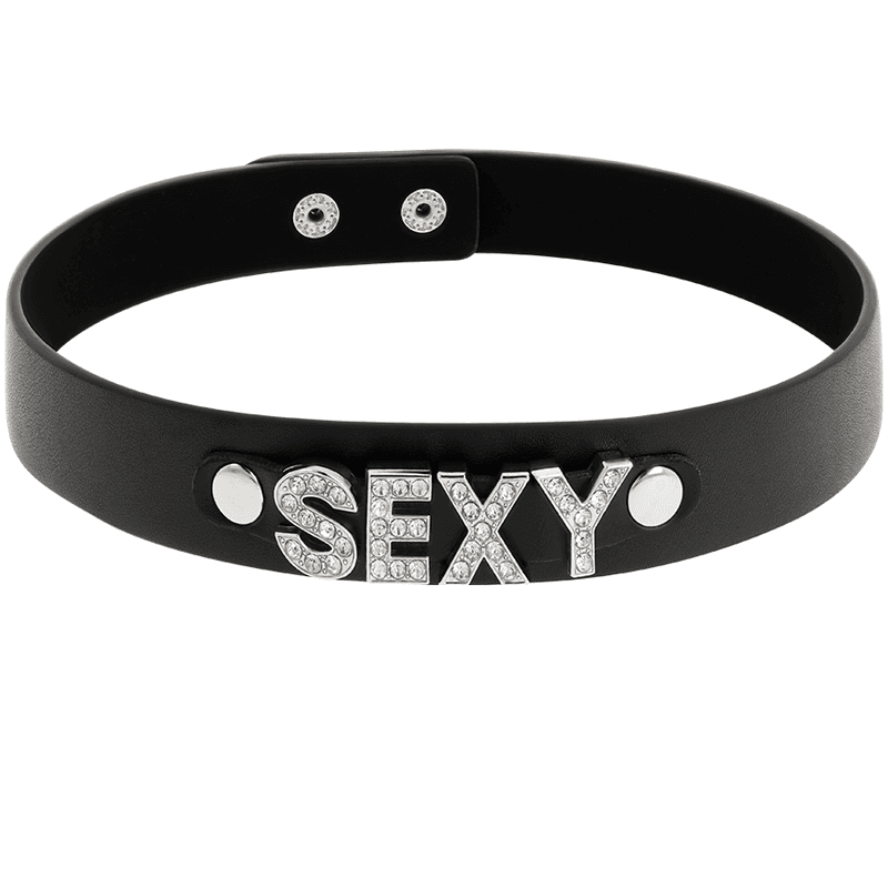 COQUETTE CHIC DESIRE - SEXY VEGAN LEATHER CHOKER 5
