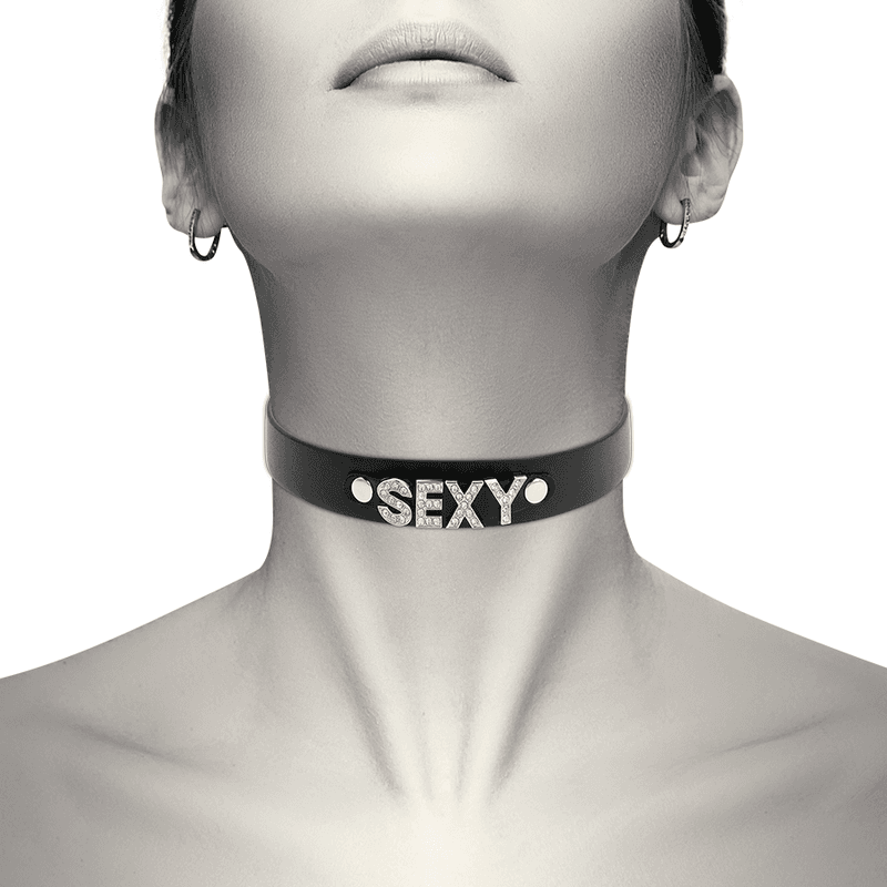 COQUETTE CHIC DESIRE - SEXY VEGAN LEATHER CHOKER 2