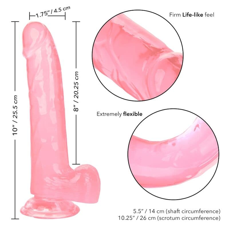 CALEXOTICS - SIZE QUEEN DILDO PINK 20.3 CM 3