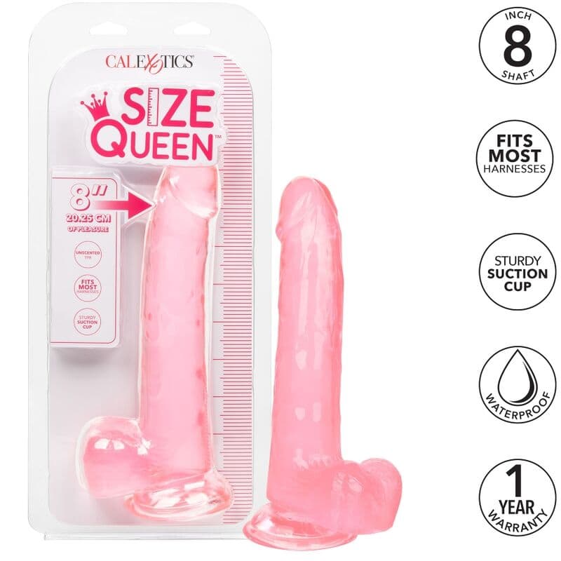 CALEXOTICS - SIZE QUEEN DILDO PINK 20.3 CM 2
