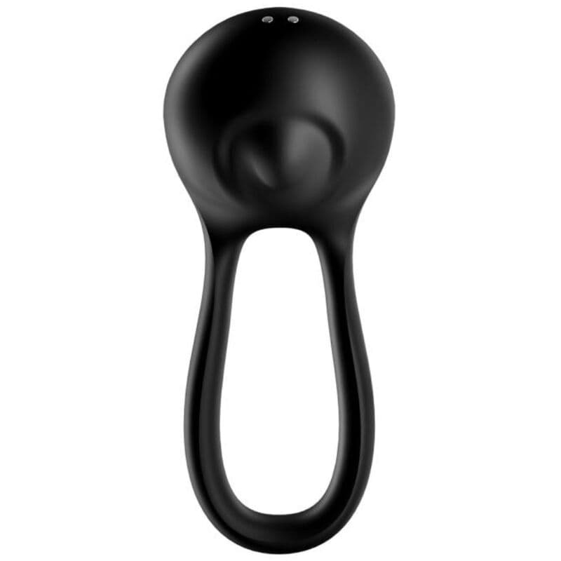 SATISFYER - MAJESTIC DUO RING VIBRATOR BLACK 2