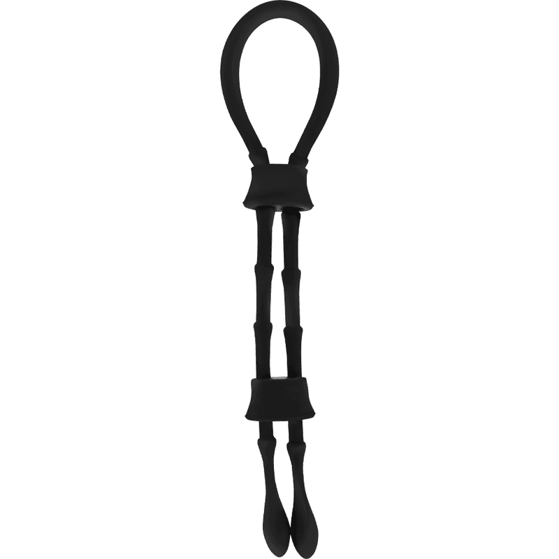 OHMAMA FETISH - SILICONE CORD-COCK AND TESTICLES RING 2