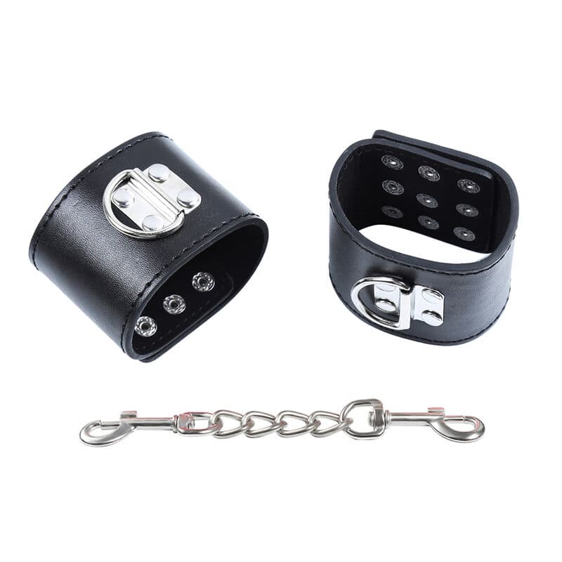 OHMAMA FETISH - WRIST RESTRAINTS SNAP FASTEN METAL 2