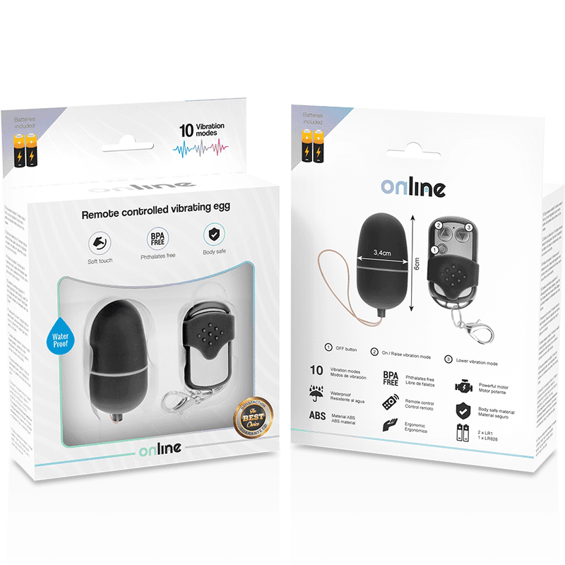 ONLINE - REMOTE CONTROL VIBRATING EGG M BLACK 5