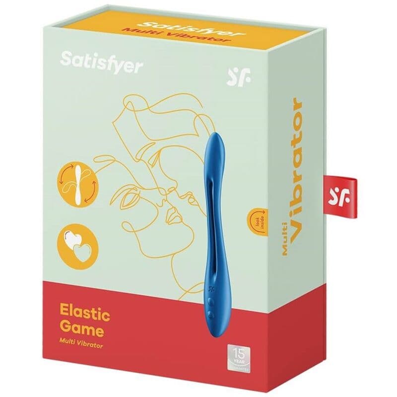 SATISFYER - ELASTIC GAME MULTI VIBRATOR BLUE 4