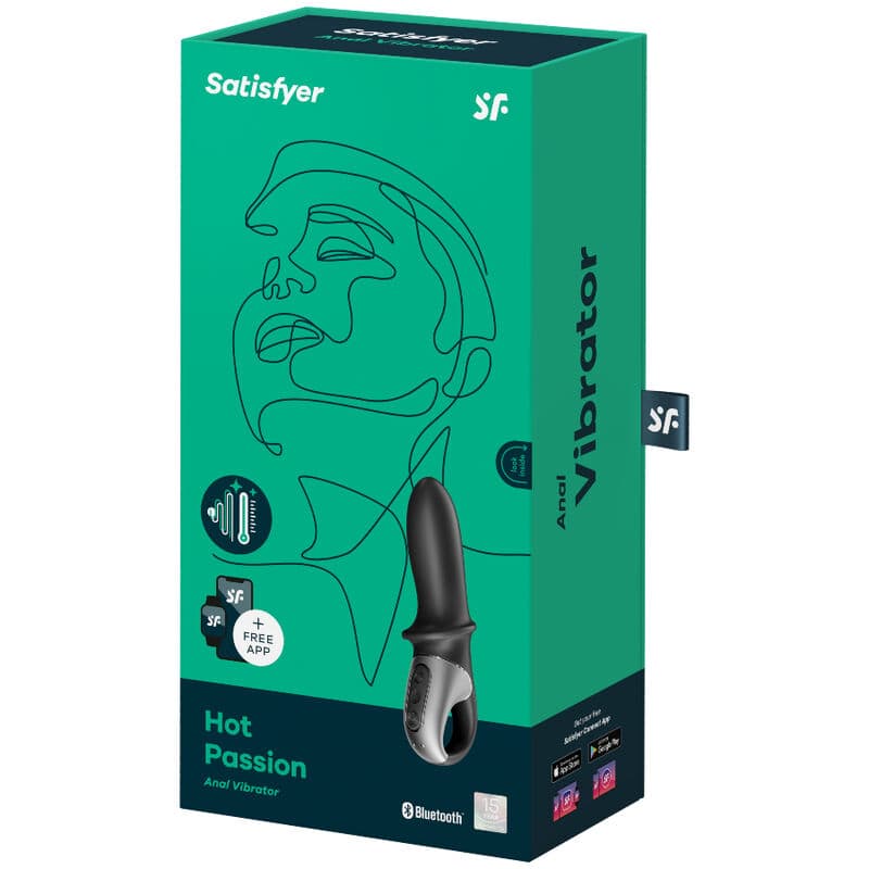 SATISFYER - HOT PASSION ANAL VIBRATOR APP BLACK 4