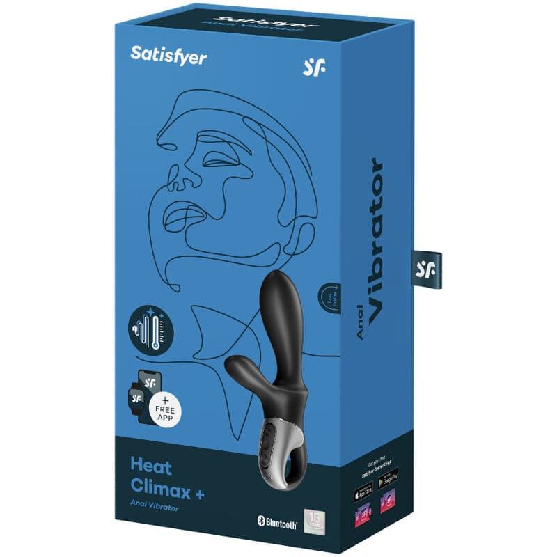 SATISFYER - HEAT CLIMAX+ ANAL VIBRATOR APP BLACK 4