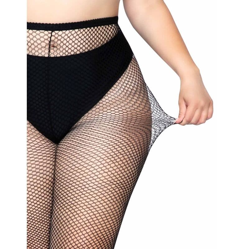 LEG AVENUE - FISHNET PANTYHOSE PLUS SIZE 2