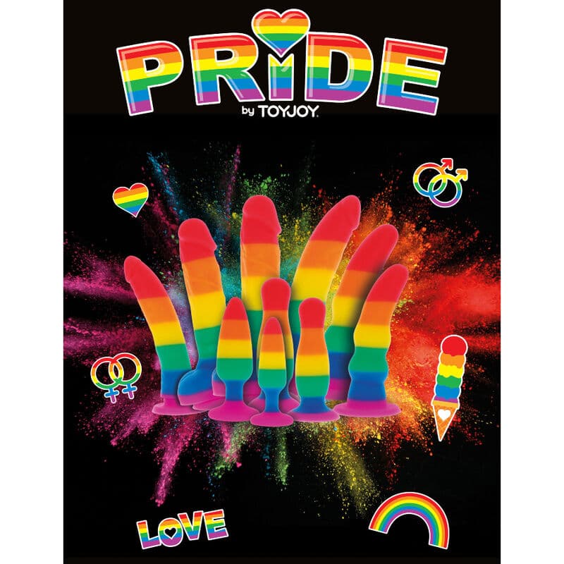 PRIDE - LGBT FLAG DILDO 19 CM 3