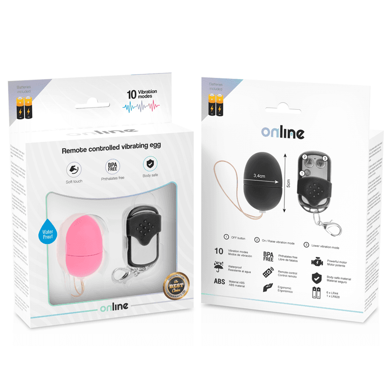 ONLINE - REMOTE CONTROL VIBRATING EGG S PINK 5