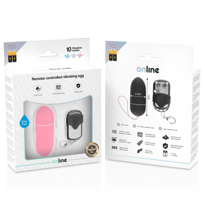 ONLINE - REMOTE CONTROL VIBRATING EGG L PINK 5