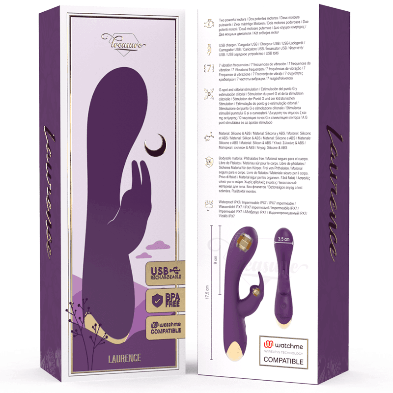 TREASURE - LAURENCE RABBIT VIBRATOR + WATCHME REMOTE CONTROL 3