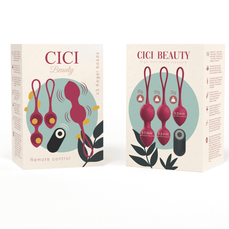 CICI BEAUTY - PREMIUM SILICONE 3 VIBRATING KEGEL BEADS REMOTE CONTROL 5