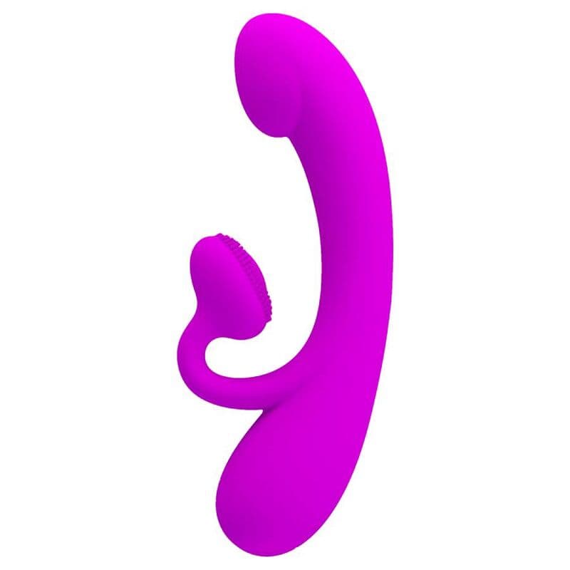 PRETTY LOVE - SINCERE SILICONE CLITORAL VIBRATOR AND SUCKER PURPLE 4