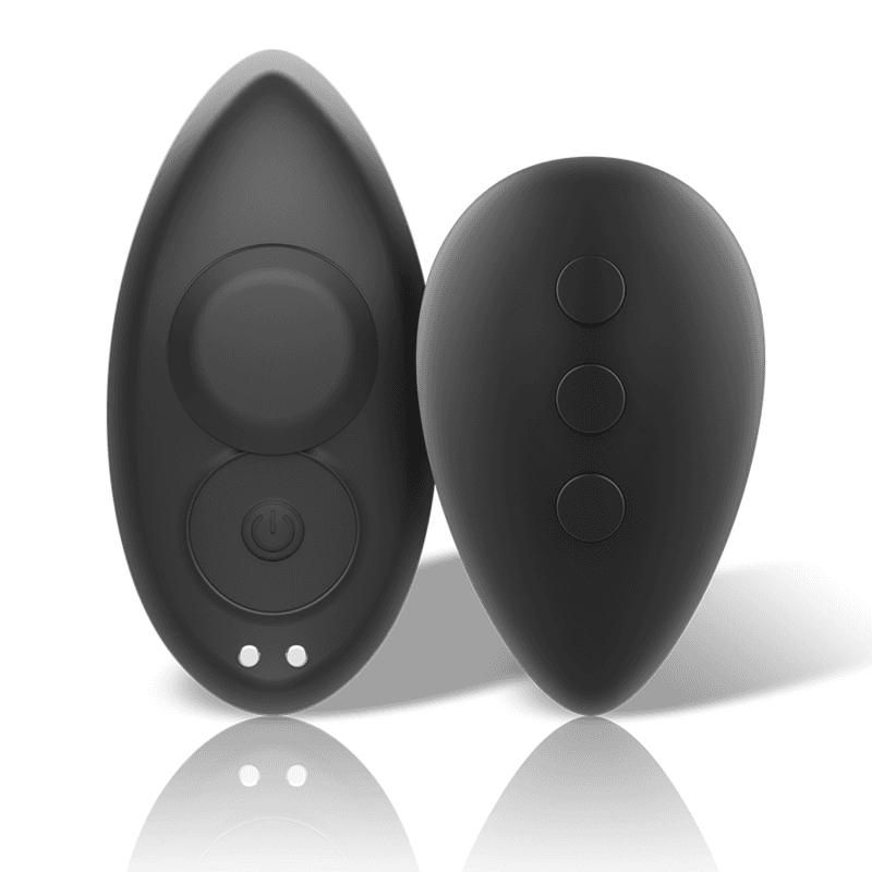 BLACK&SILVER - PRESTON RECHARGEABLE SILICONE VIBRATOR PANTIE BLACK 2