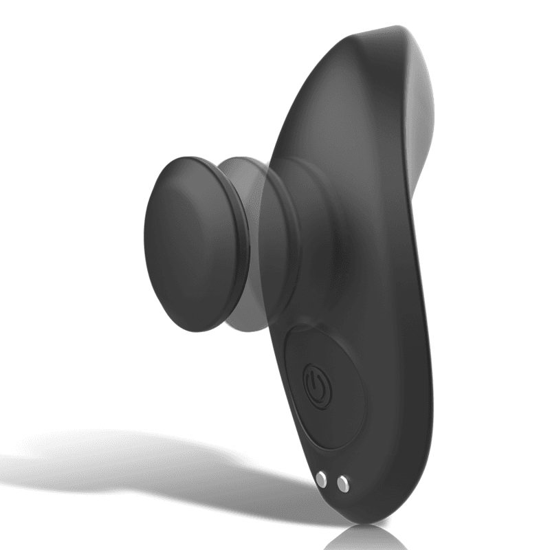 BLACK&SILVER - PRESTON RECHARGEABLE SILICONE VIBRATOR PANTIE BLACK 3