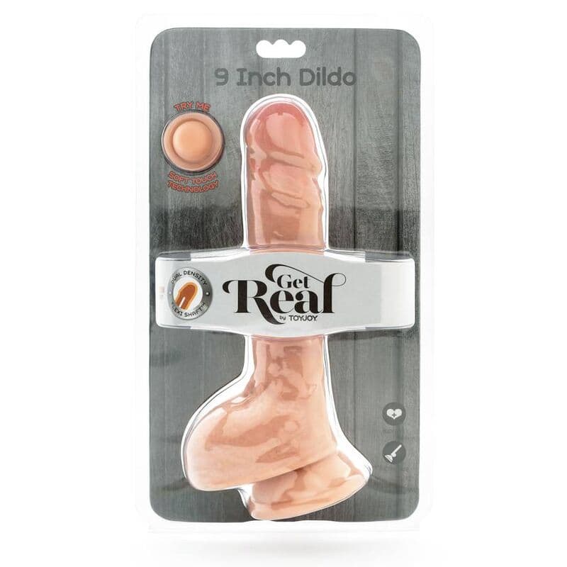 GET REAL - DUAL DENSITY DILDO 25,5 CM BALLS SKIN 3