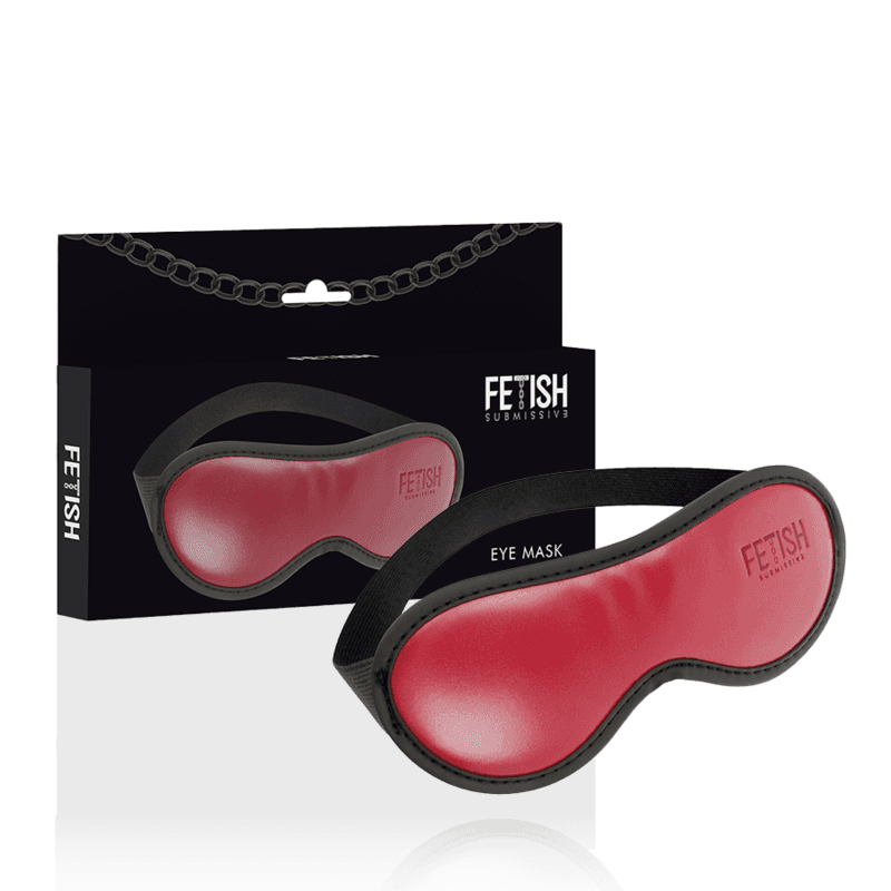FETISH SUBMISSIVE DARK ROOM - VEGAN LEATHER MASK WITH NEOPRENE LINING 2