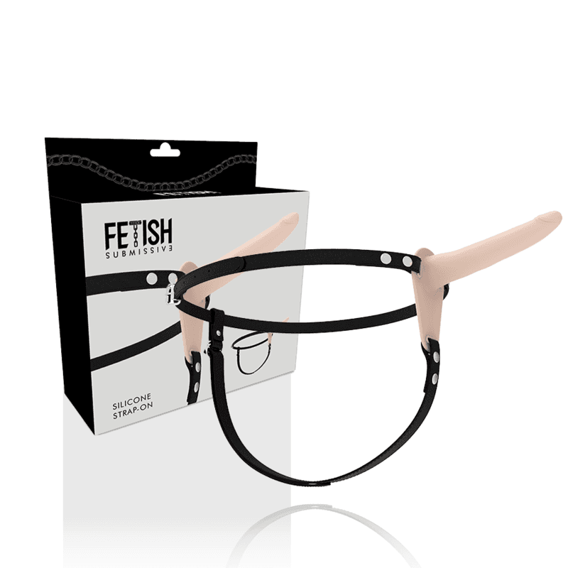 FETISH SUBMISSIVE HARNESS - FLESH SILICONE 15 CM 2