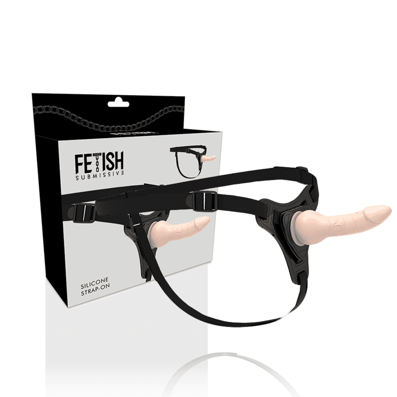 FETISH SUBMISSIVE HARNESS - FLESH REALISTIC SILICONE 16 CM 2