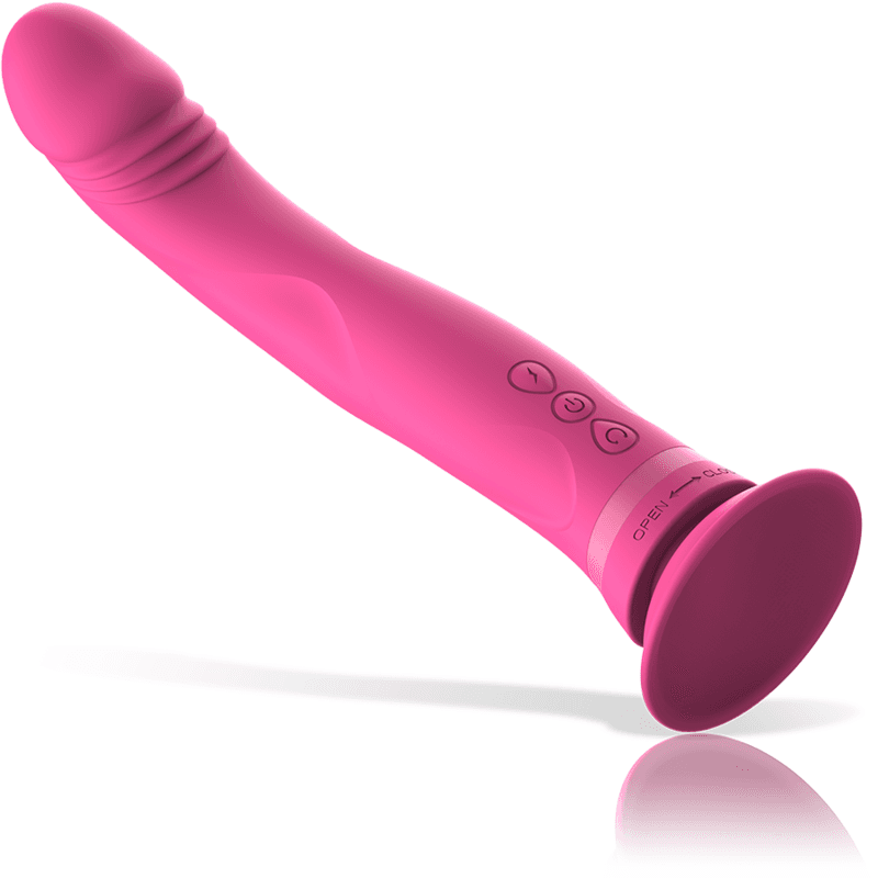 INTENSE - MICHELANGELO PINK SILICONE VIBRATOR DILDO 5