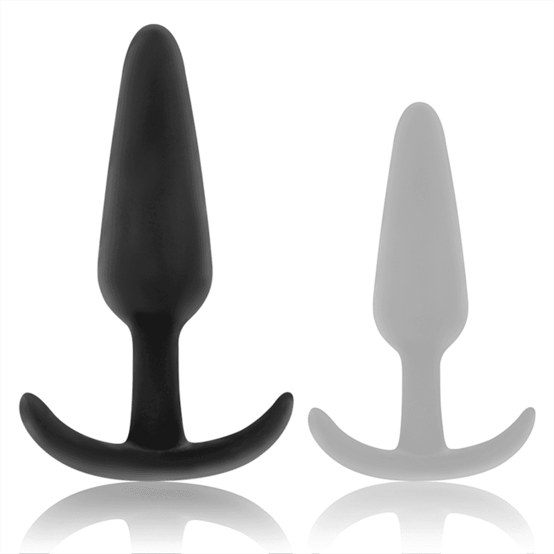 BLACK&SILVER - KAEL SILICONE ANAL PLUG WITH MEDIUM HANDLE 5