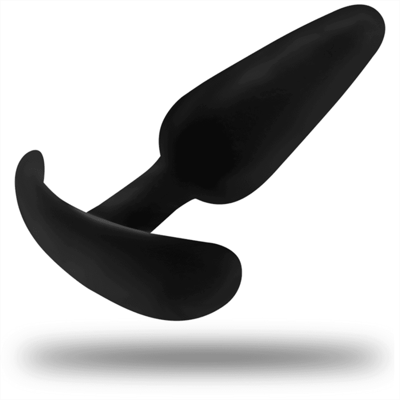 BLACK&SILVER - KAEL SILICONE ANAL PLUG WITH MEDIUM HANDLE 2