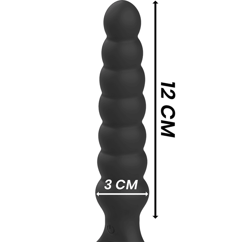BLACK&SILVER - BOB POWERFUL SILICONE ANAL DILATOR 4