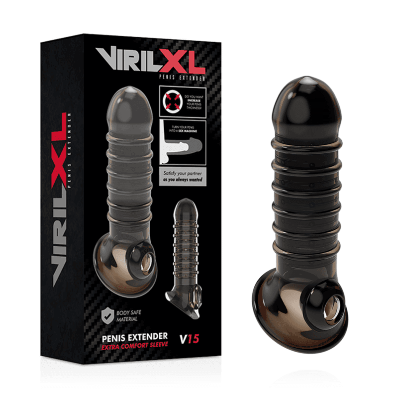 VIRILXL - PENIS EXTENSION AND SHEATH V15 BLACK 2