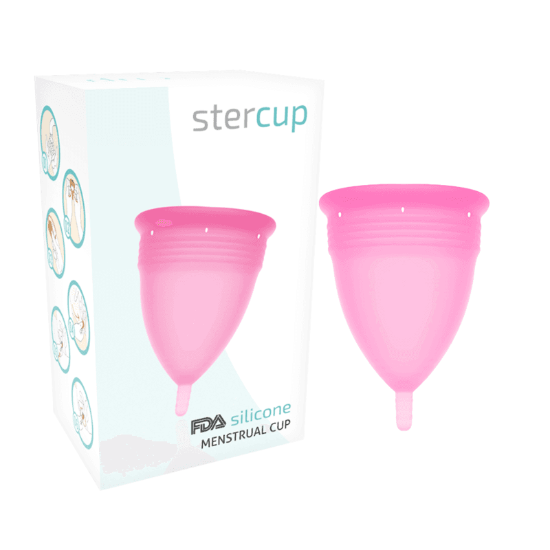 STERCUP - FDA SILICONE MENSTRUAL CUP PINK - SIZE S 2