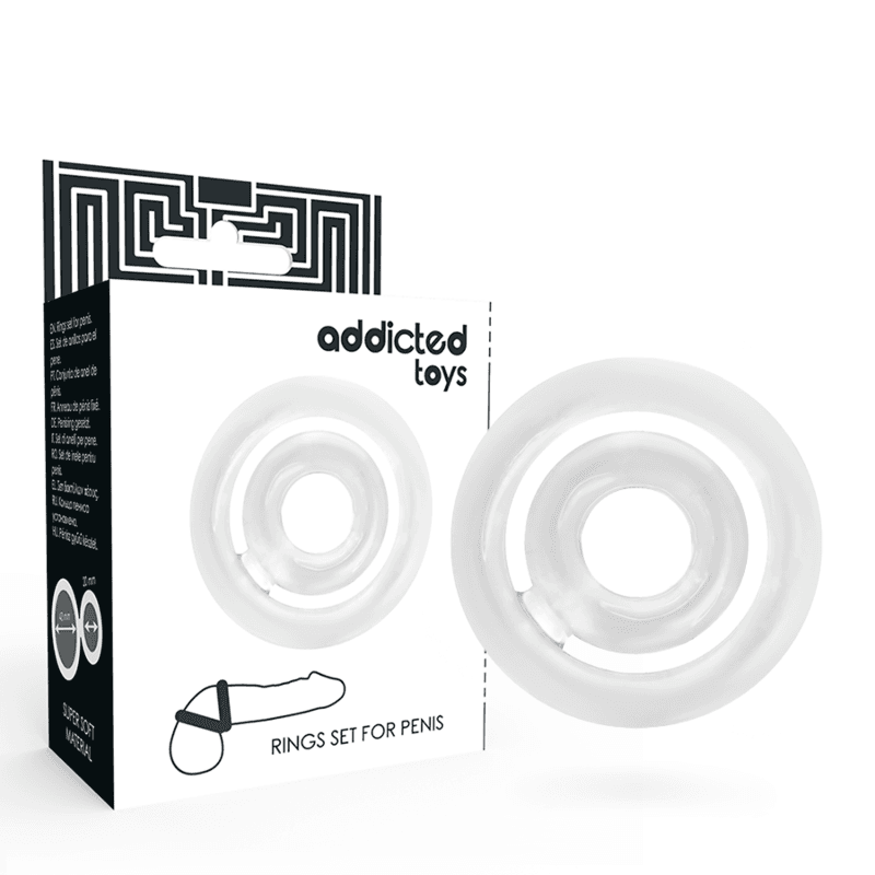 ADDICTED TOYS - POTENZ- C-RING PENIS CLEAR 2