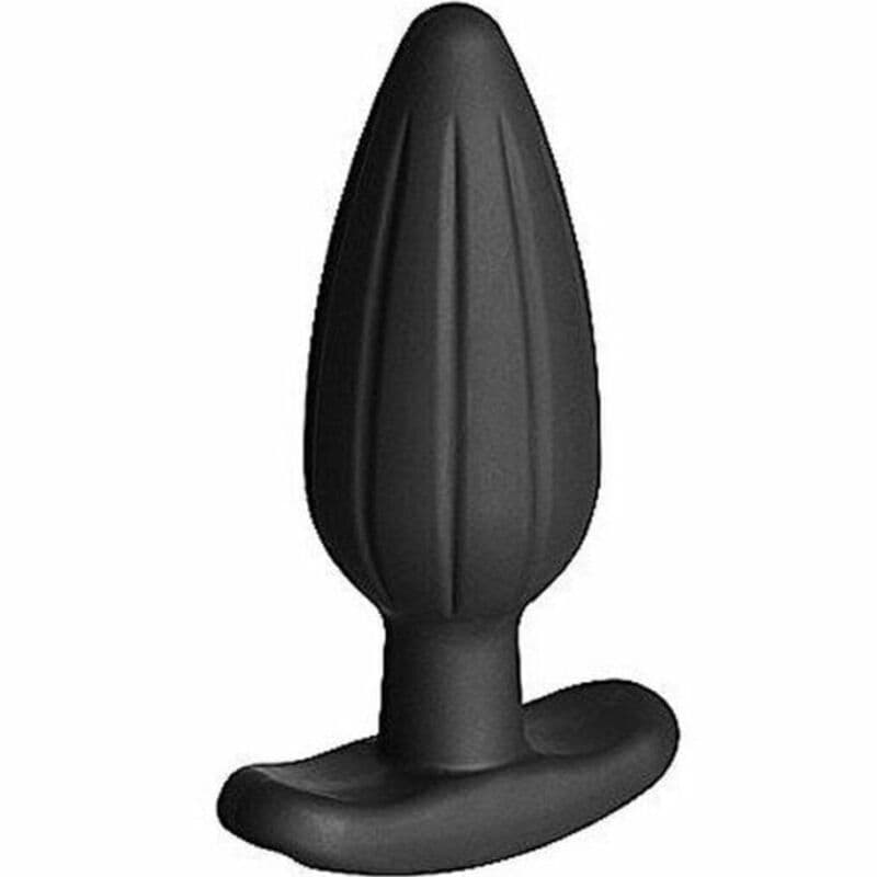 ELECTRASTIM - SILICONE BLACK ROCKER BUTT PLUG LARGE 2