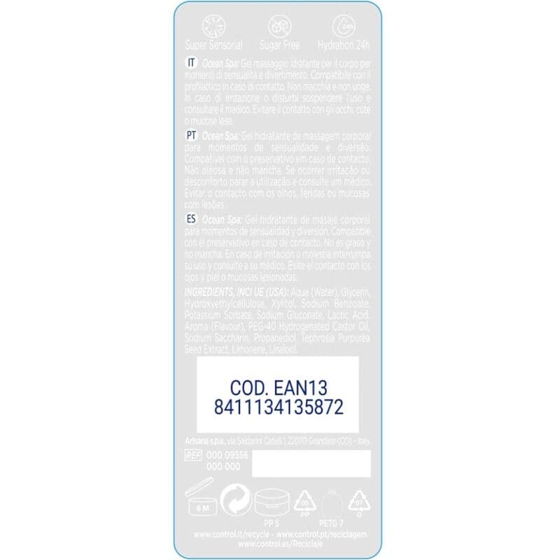 CONTROL - 2 EN 1 MASSAGE & PLEASURE MEDITERRANEAN SEA 200 ML 2