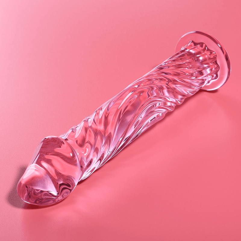 NEBULA SERIES BY IBIZA - MODEL 12 DILDO BOROSILICATE GLASS PINK 17 CM -O- 3.5 CM