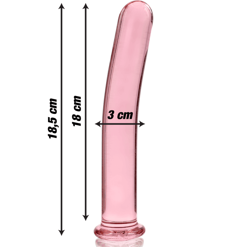 NEBULA SERIES BY IBIZA - MODELO 17 DILDO CRISTAL 18.5 CM -O- 3 CM 5