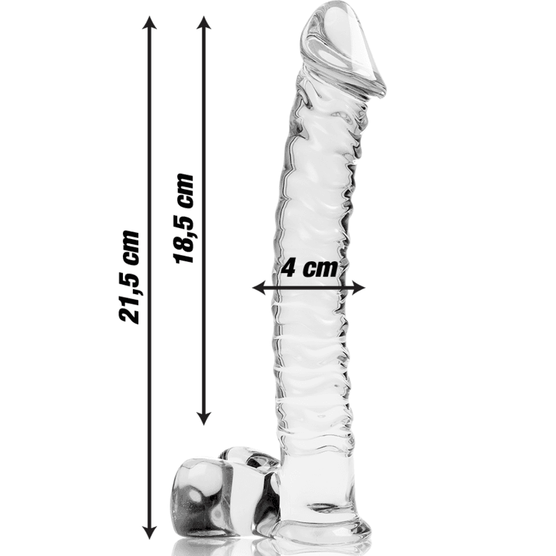 NEBULA SERIES BY IBIZA - MODELO 23 DILDO CRISTAL 21.5 CM -O- 4 CM 5