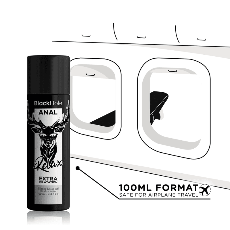 BLACK HOLE - GEL SILICONE BASE ANAL DILATION 100 ML 5