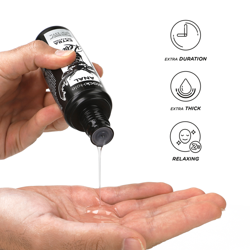 BLACK HOLE - GEL SILICONE BASE ANAL DILATION 100 ML 3