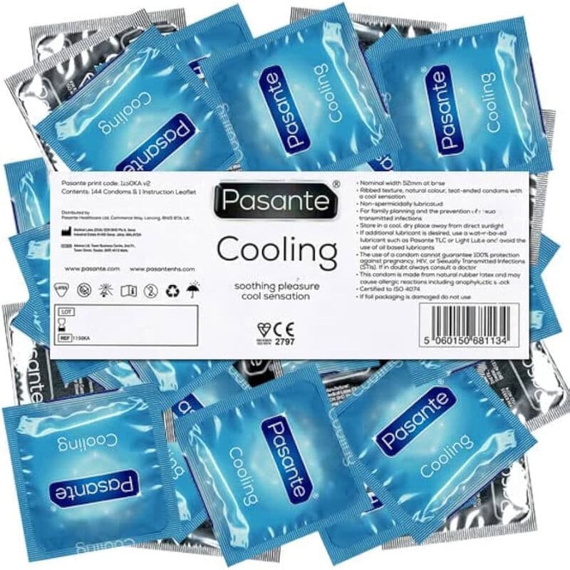 PASANTE - CONDOMS COOLING EFFECT BAG 144 UNITS 4