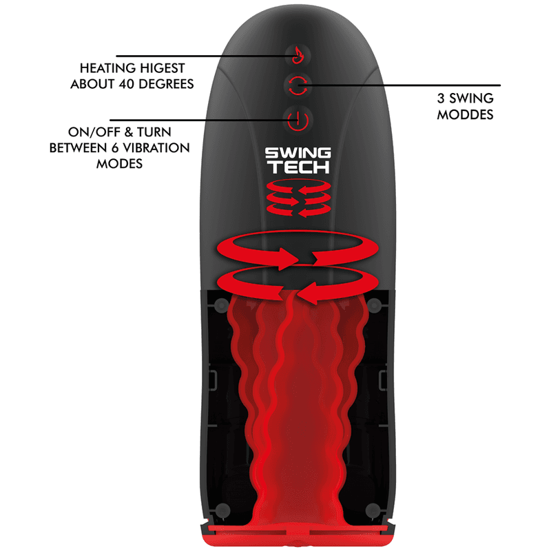 JAMYJOB - SWING-R HEATING EFFECT, SWING TECH AND VIBRATION MASTURBATOR 4