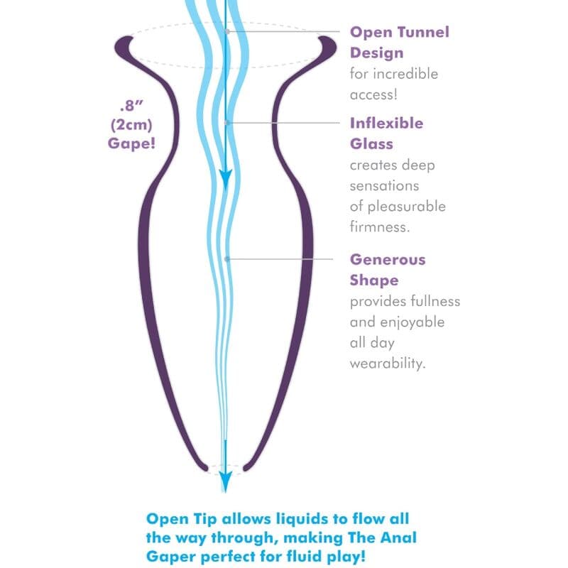 ANAL FANTASY ELITE COLLECTION - ANAL GAPER DILATOR FOR BEGINNERS CRYSTAL SIZE S 4