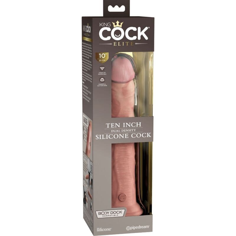 KING COCK - ELITE REALISTIC SILICONE DILDO 25.4 CM 5
