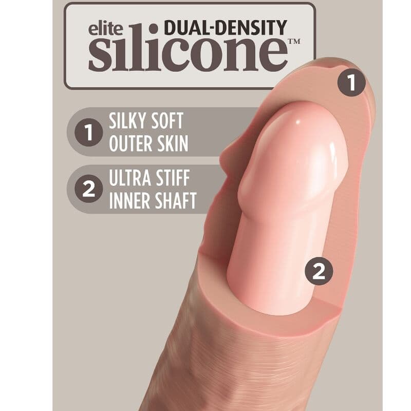 KING COCK - ELITE REALISTIC SILICONE DILDO 25.4 CM 4