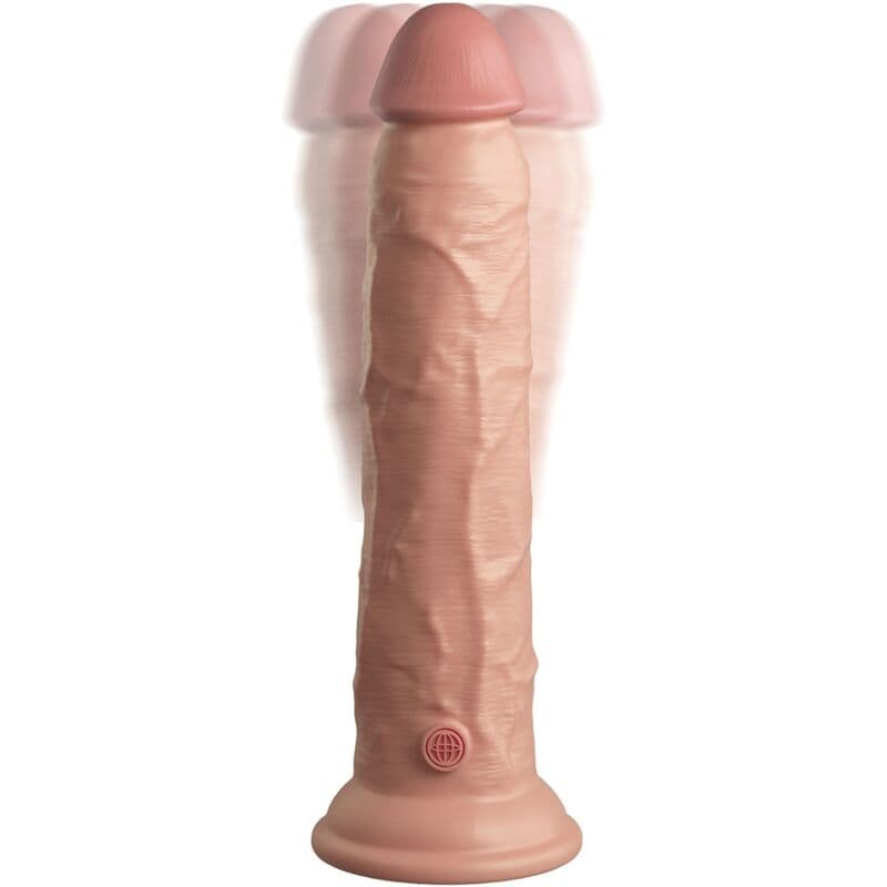 KING COCK - ELITE REALISTIC DILDO VIBRATOR & SILICONE REMOTE CONTROL 23 CM 5