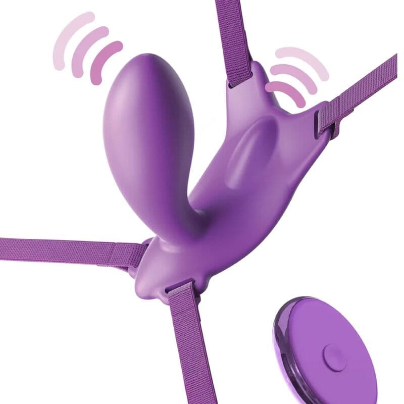 FANTASY FOR HER - BUTTERFLY HARNESS G-SPOT WITH VIBRATOR, RECHARGEABLE & REMOTE CONTROL VIOLET 2