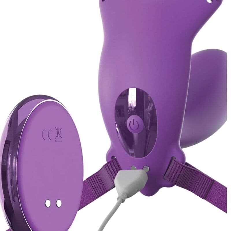 FANTASY FOR HER - BUTTERFLY HARNESS G-SPOT WITH VIBRATOR, RECHARGEABLE & REMOTE CONTROL VIOLET 3